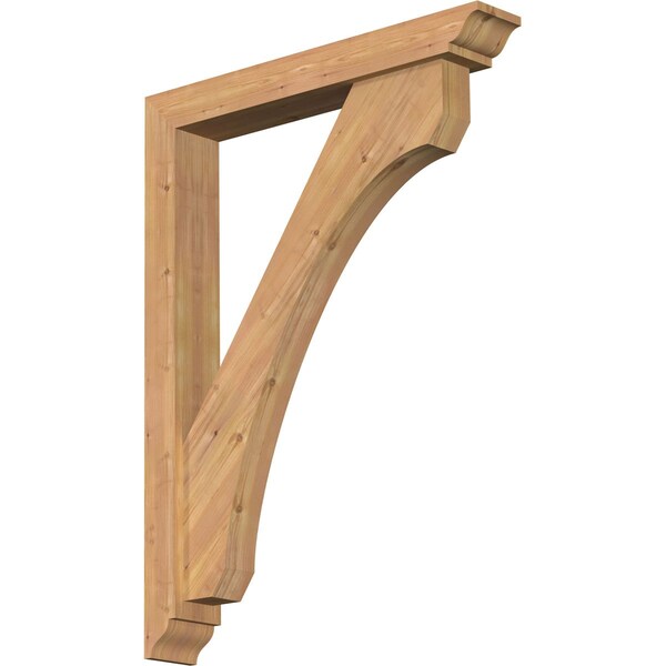Ekena Millwork Legacy Traditional Smooth Bracket w/ Offset Brace, Western Red Cedar, 5 1/2"W x 36"D x 48"H BKT0604X36X48LEC01SWR - main